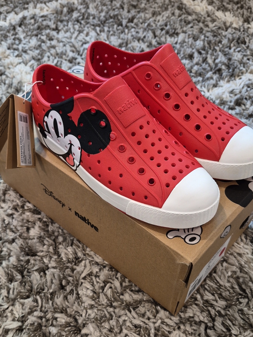 Disney x Native Jefferson Mickey Mouse Slip On Shoes